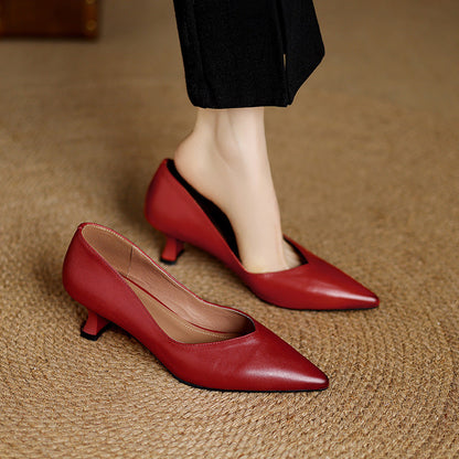 Elan Genuine Leather Heels