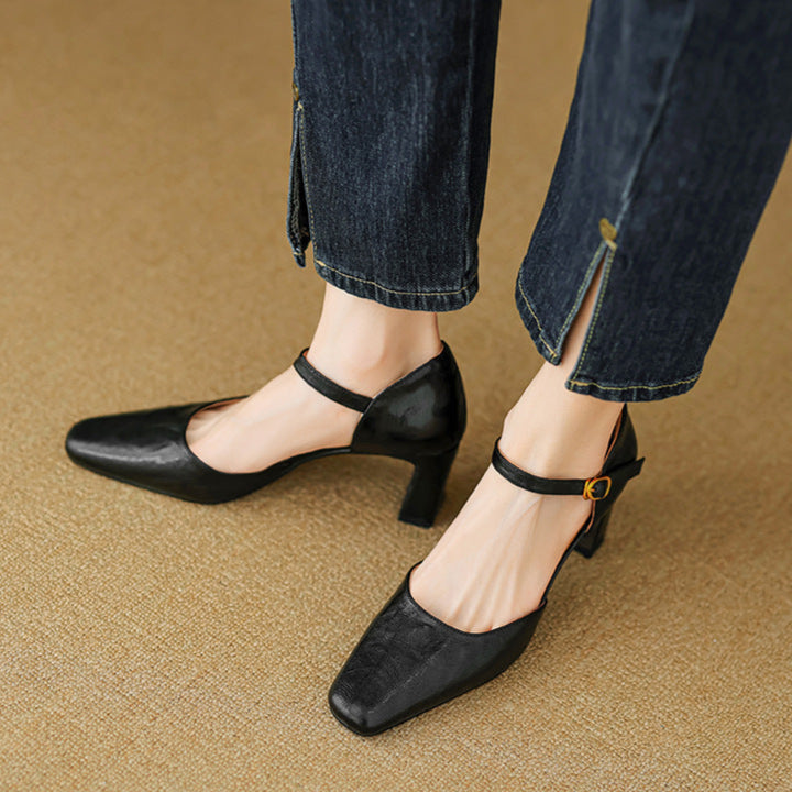 Amaris Genuine Leather Heels