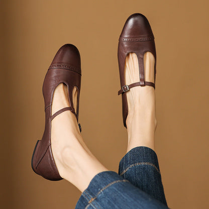 Myzor Genuine Leather Flats