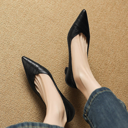 Lexa Genuine Leather Heels