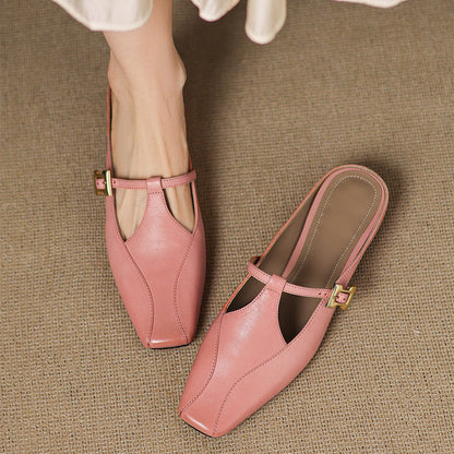 Keva Genuine Leather Mules