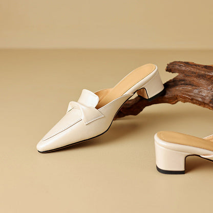 Erlen Genuine Leather Mules