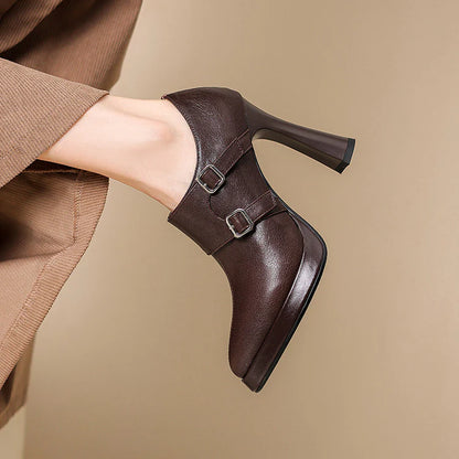 Celena Genuine Leather Heels