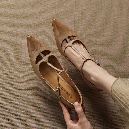 Marve Genuine Leather Pumps