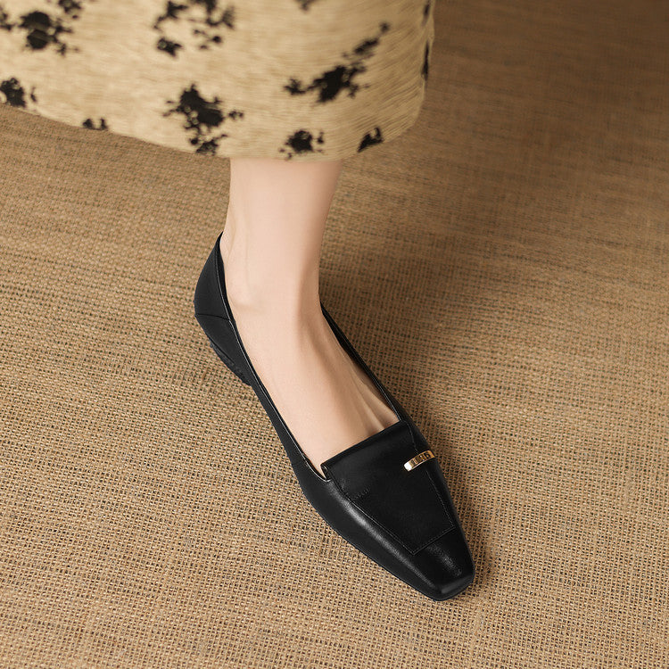 Dalia Genuine Leather Loafer Pumps
