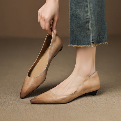 Arla Genuine Leather Flats