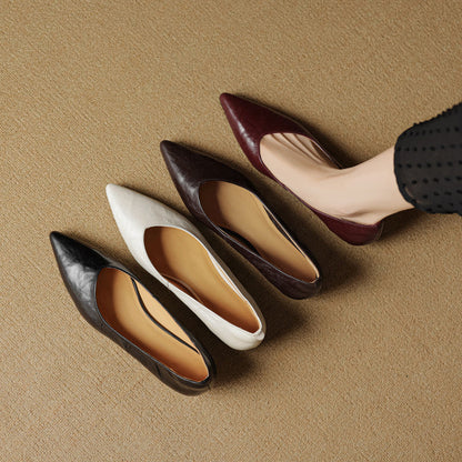 Nera Genuine Leather Flats