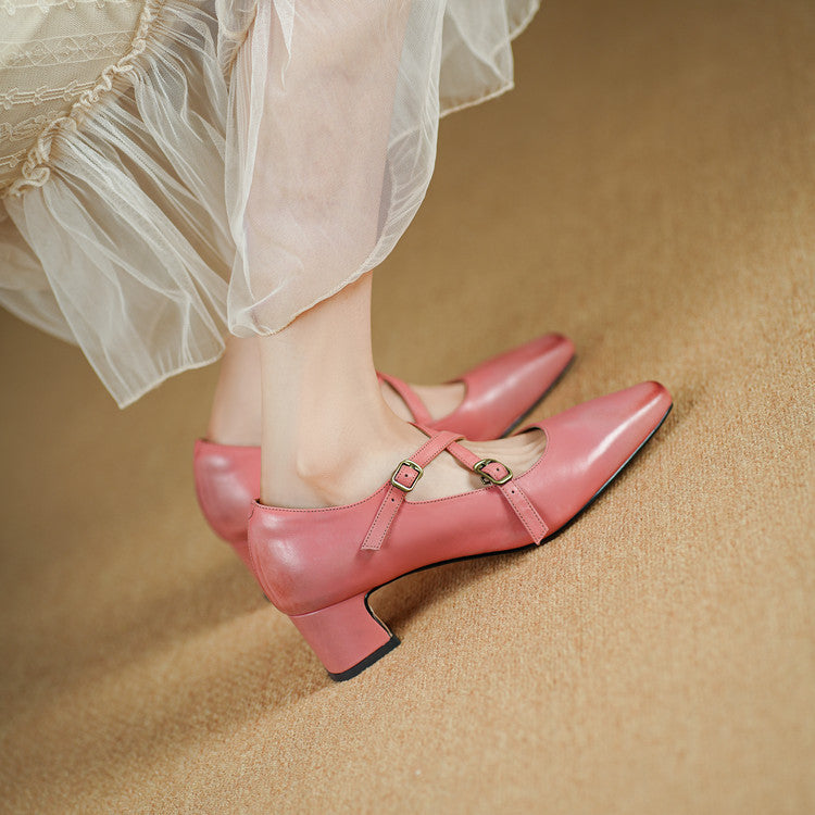 Kesia Genuine Leather Crisscross Strap Heels