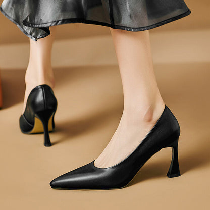 Lior Genuine Leather Heels