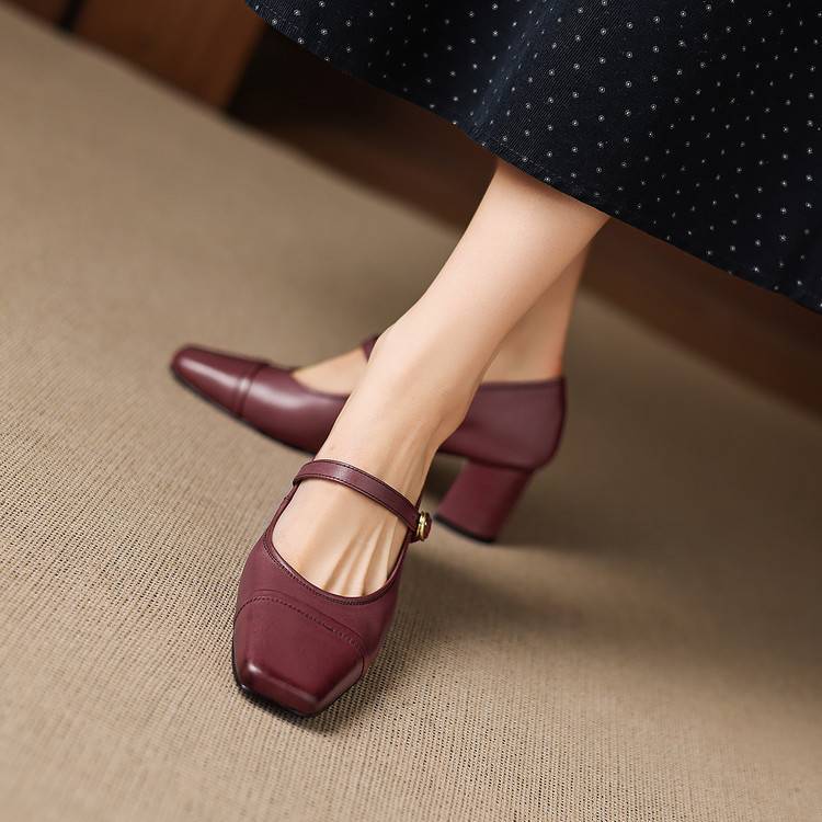 Brela Genuine Leather Heels