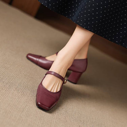 Brela Genuine Leather Heels