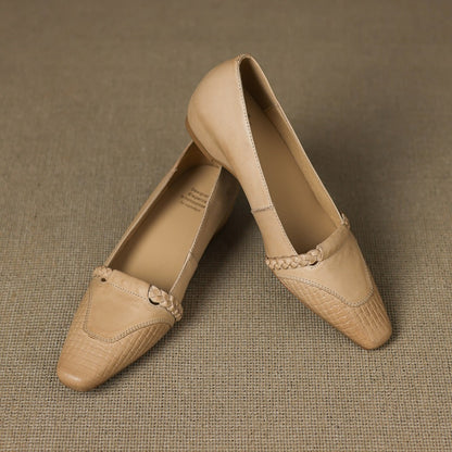 Alira Genuine Leather Wedge Pumps