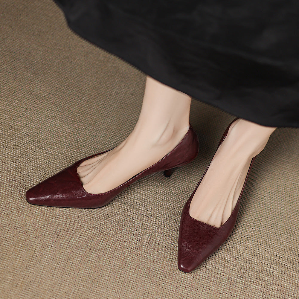 Brucia Genuine Leather Heels