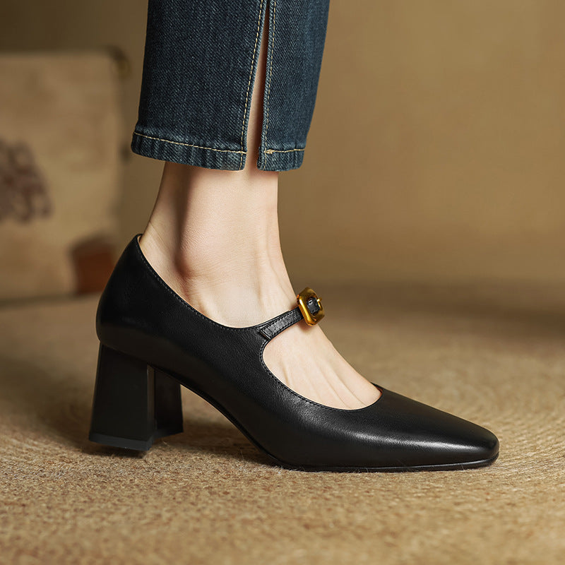 Olea Genuine Leather Heels