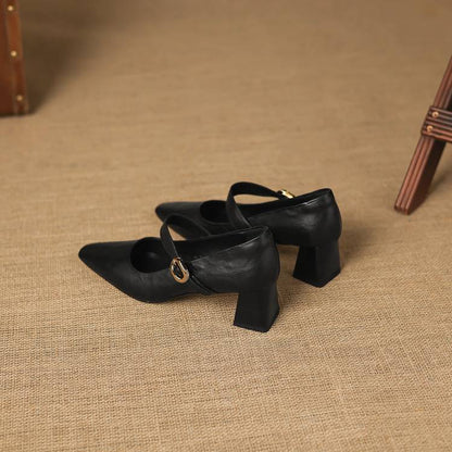 Nessa Genuine Leather Heels