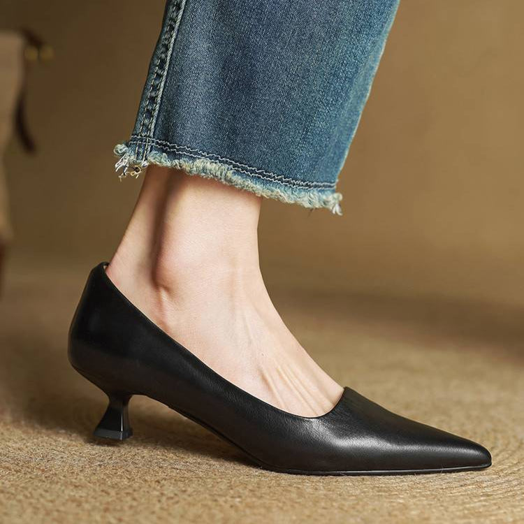 Loria Genuine Leather Heels