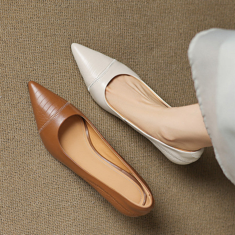 Elyra Genuine Leather Heels