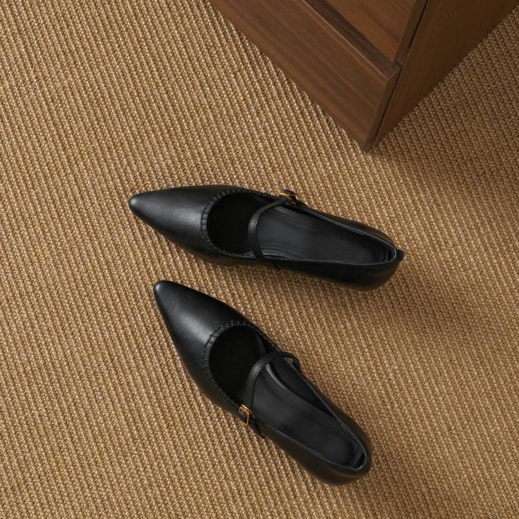 Zora Genuine Leather Heels