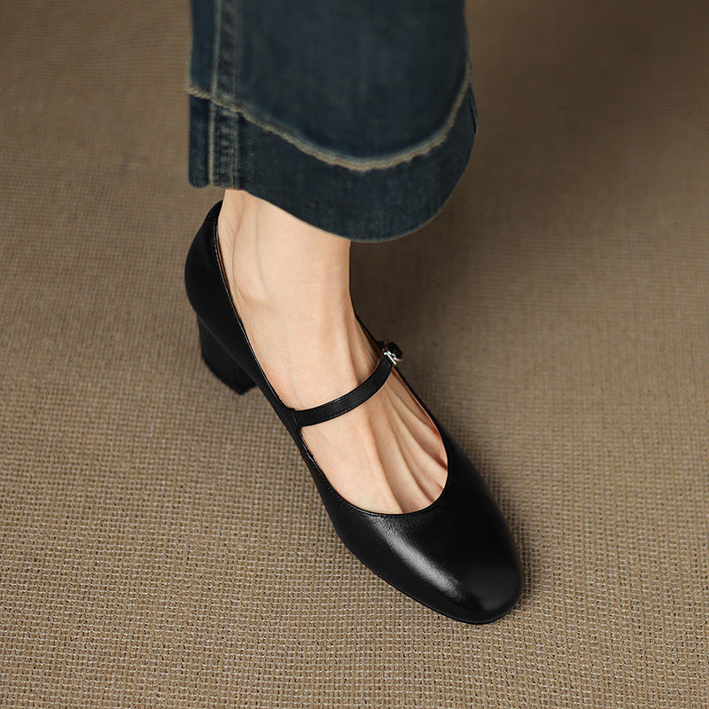 Blare Genuine Leather Heels