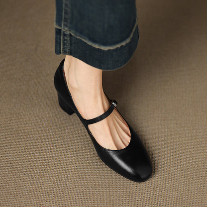 Blare Genuine Leather Heels