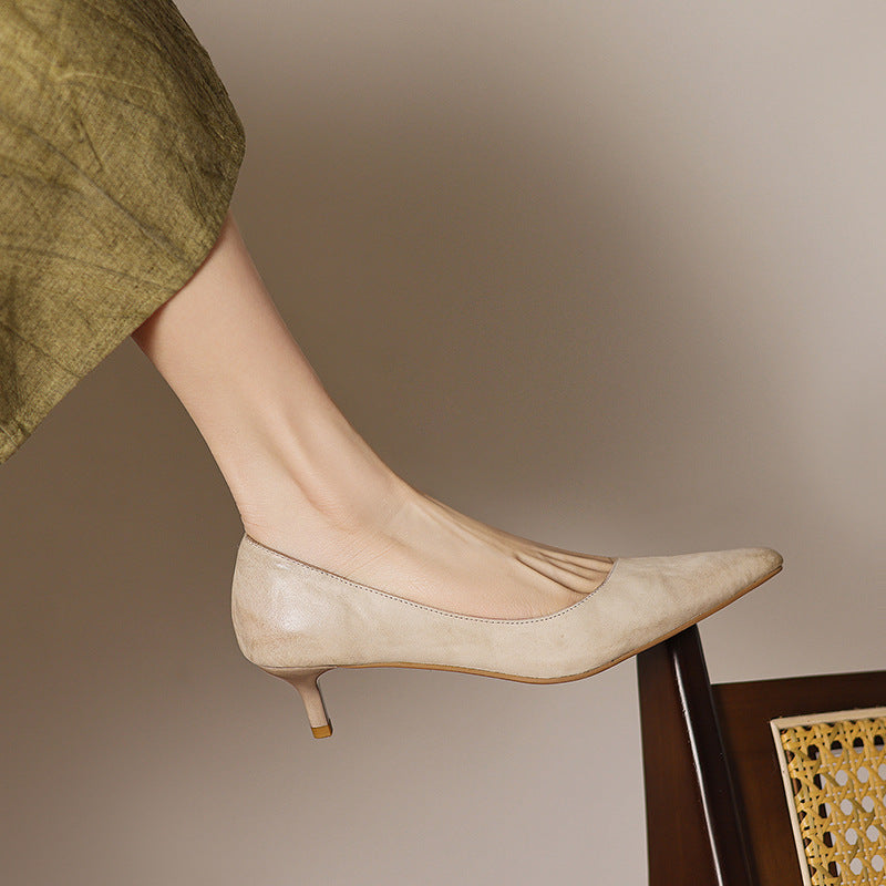 Ayra Genuine Leather Heels