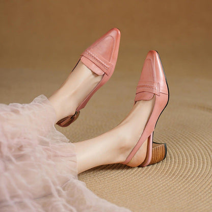 Zoryl Genuine Leather Heels