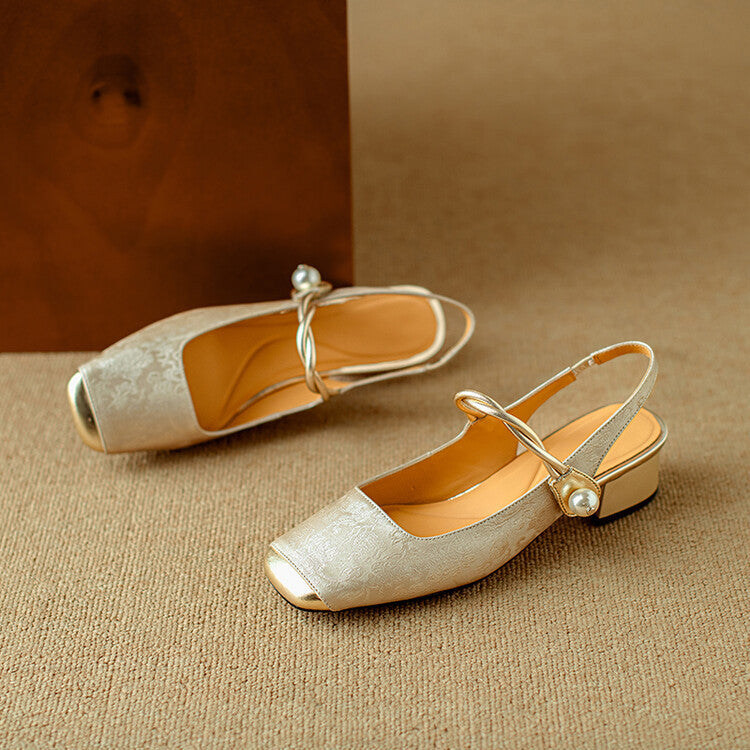 Galene Leather Heels