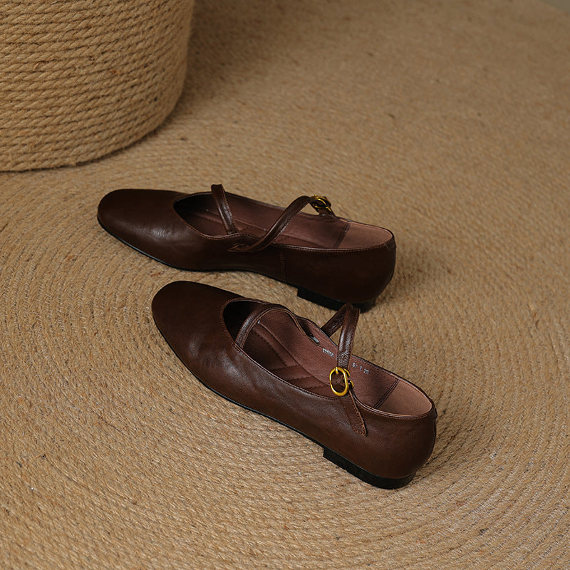 Ralia Genuine Leather Flats