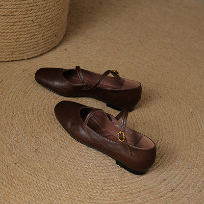 Ralia Genuine Leather Flats