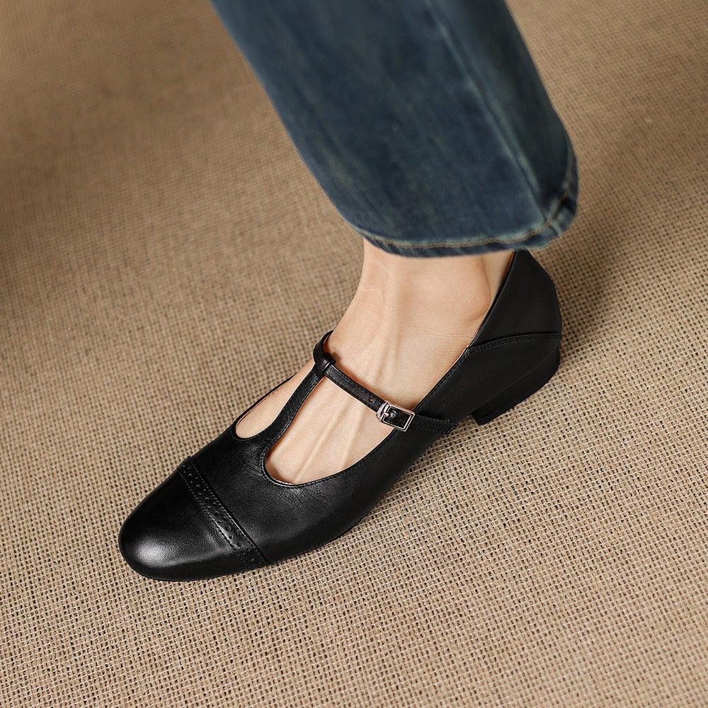 Myzor Genuine Leather Flats