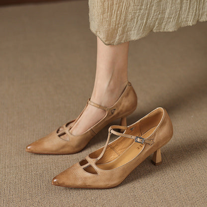 Marve Genuine Leather Pumps