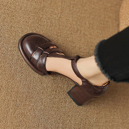 Atley Genuine Leather Heels