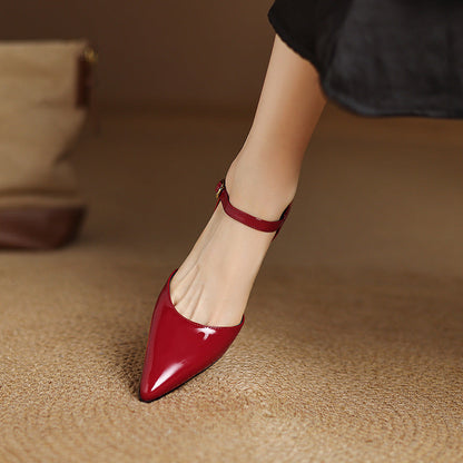 Trela Genuine Leather Heels