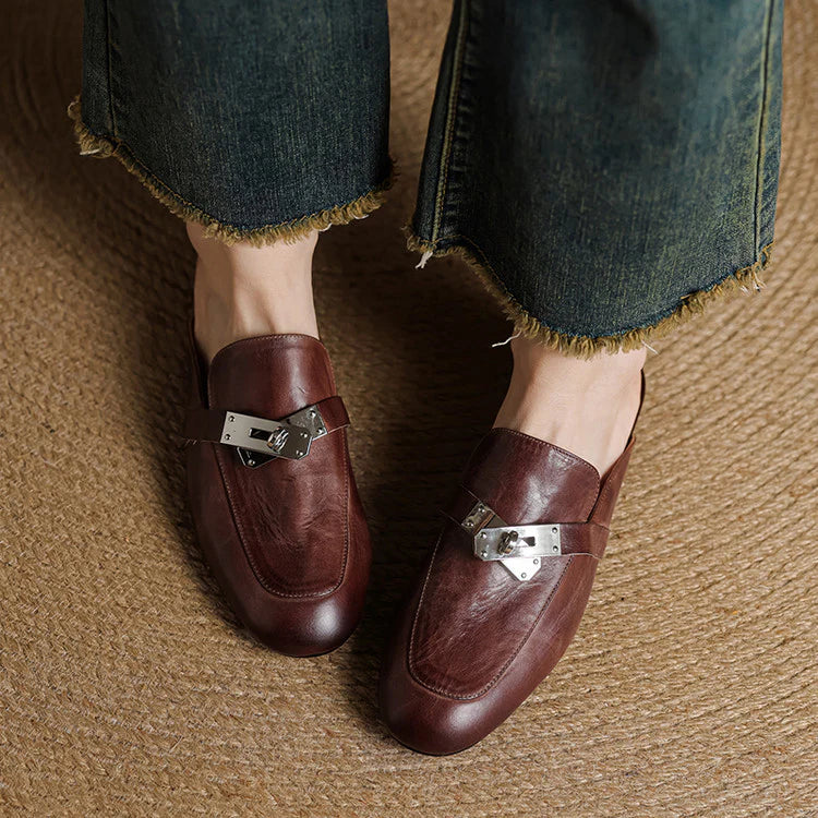 Dessa Genuine Leather Mules