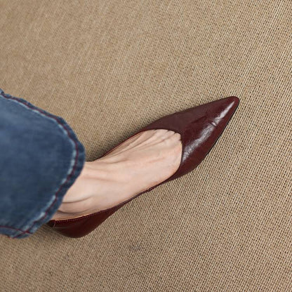 Aelra Genuine Leather Pumps