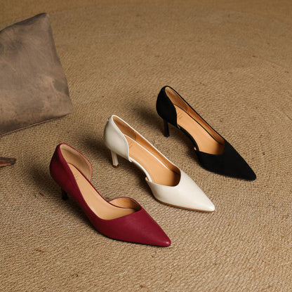 Sophie Genuine Leather Heels