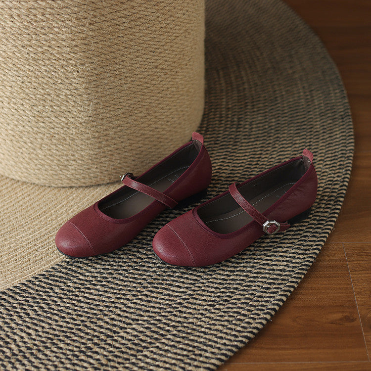 Bruna Genuine Leather Flats