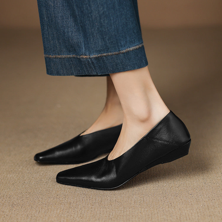Amira Genuine Leather Flats