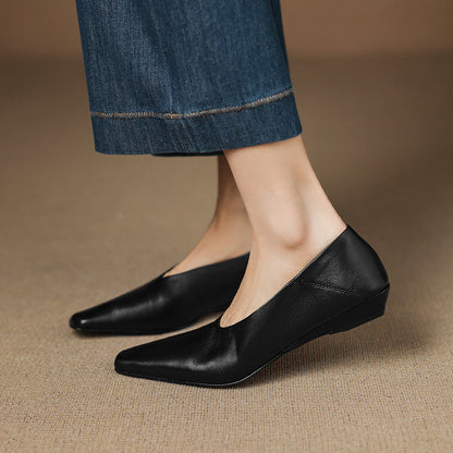 Amira Genuine Leather Flats