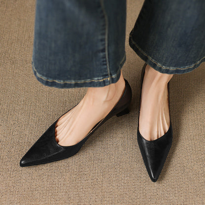 Jovia Genuine Leather Heels