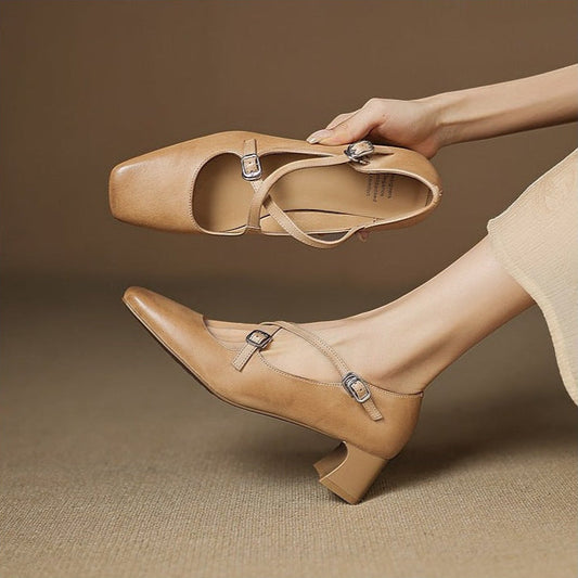 Ciora Genuine Leather Heels