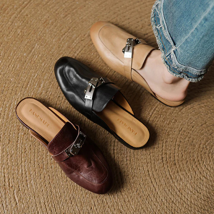 Dessa Genuine Leather Mules