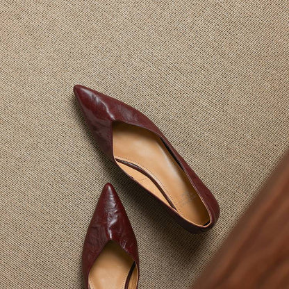 Aelra Genuine Leather Pumps