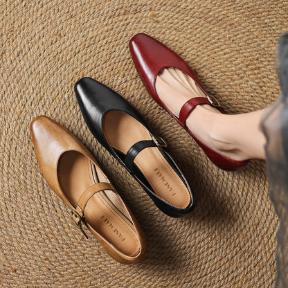 Maira Genuine Leather Heels