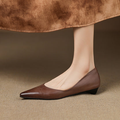 Arla Genuine Leather Flats