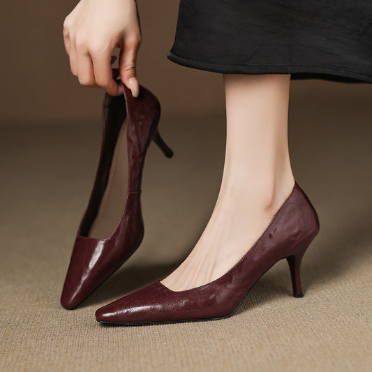 Brucia Genuine Leather Heels