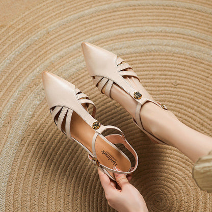 Viara Genuine Leather Heels