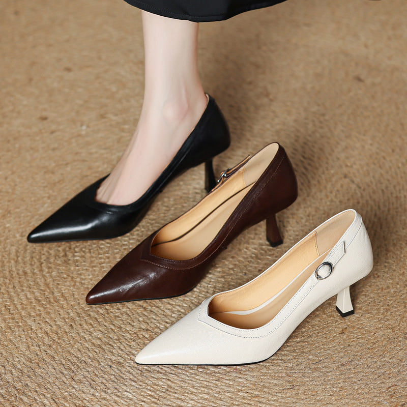 Corva Genuine Leather Heels