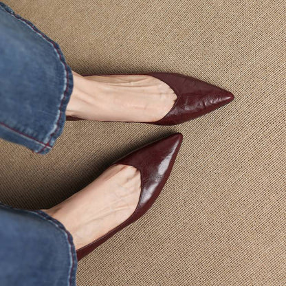 Aelra Genuine Leather Pumps