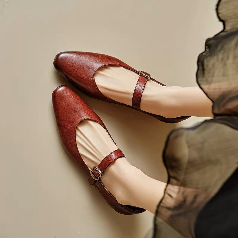 Roxel Genuine Leather Flats